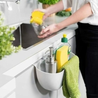 Cos de gunoi suspendat, 4L, gri deschis, 2031